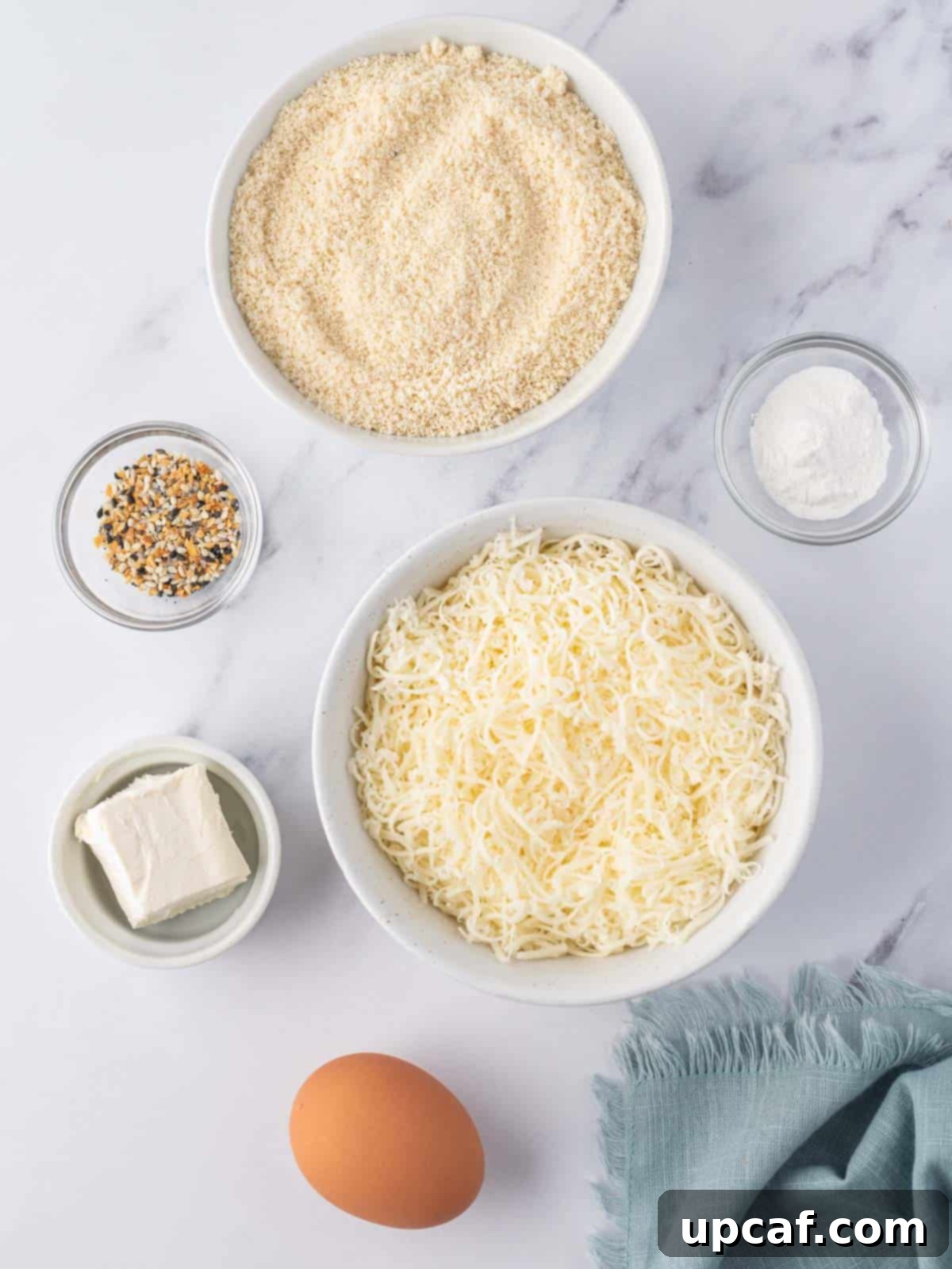 Guilt-Free Everything Keto Bagels 3 Ingredients needed for keto everything bagels.