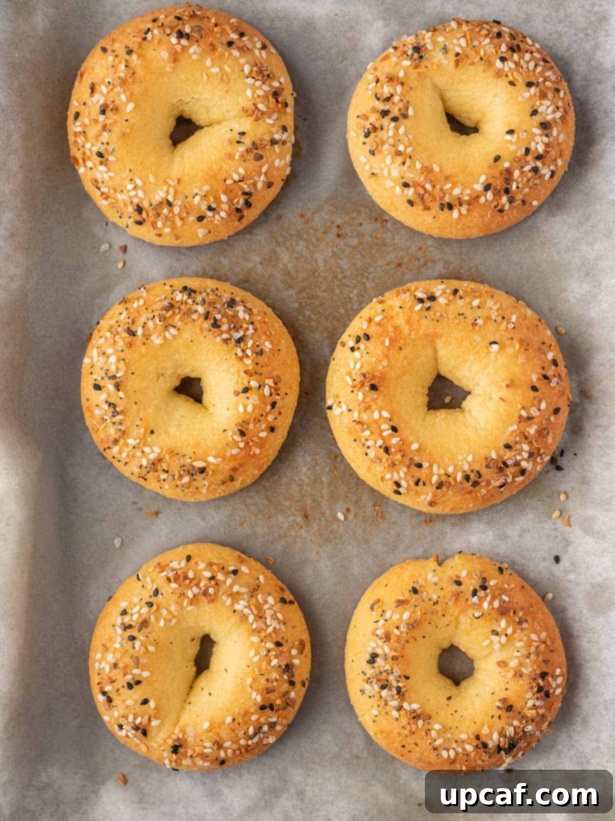 Guilt-Free Everything Keto Bagels 7 Keto bagel recipe baked on a tray.