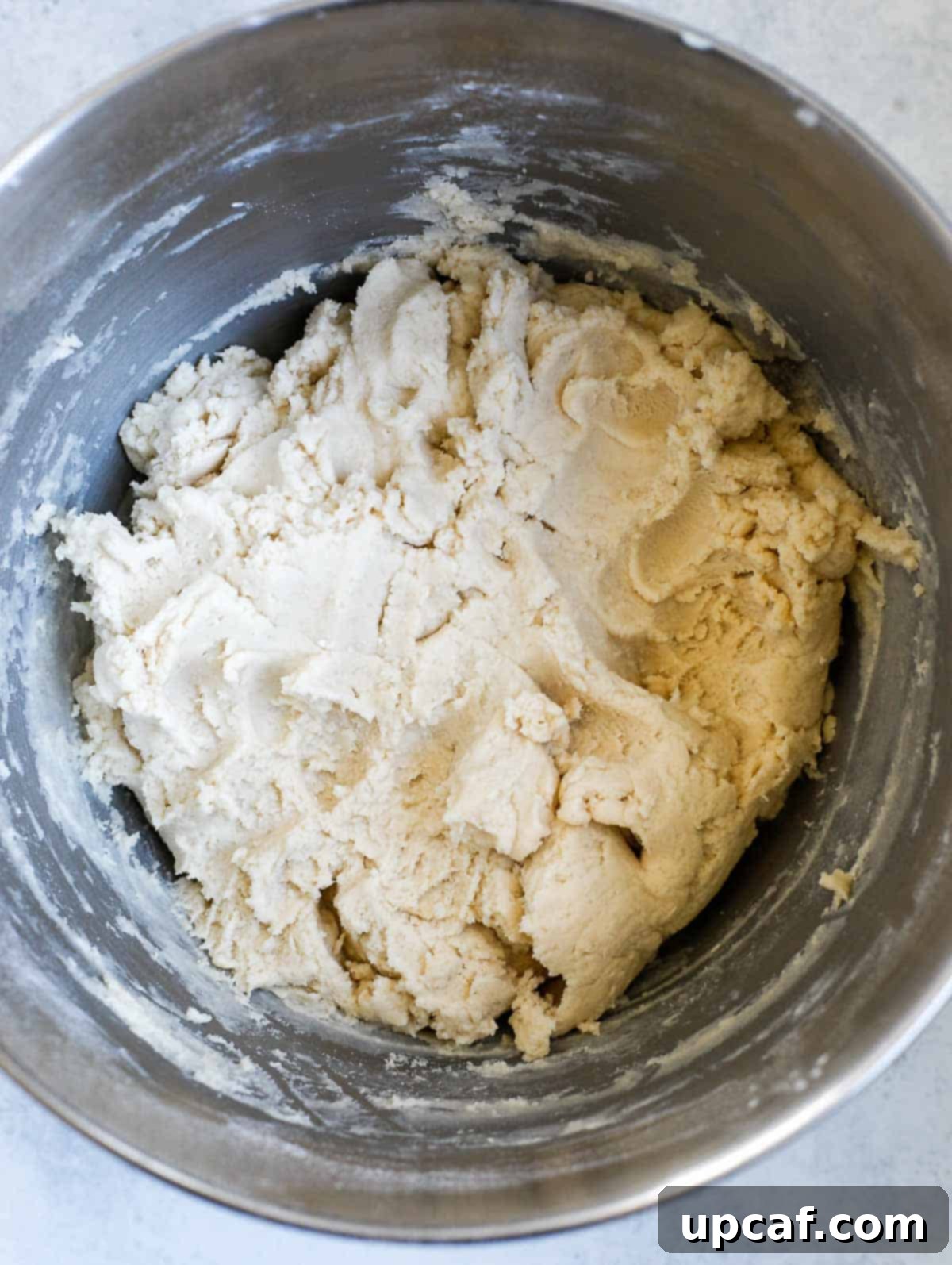 dough of the ghraybeh after completely mixed