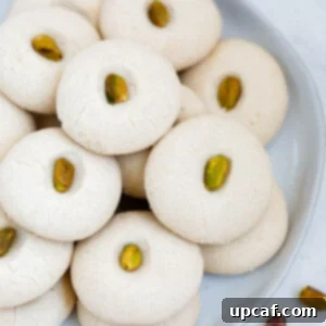 close up shot of the ghraybeh cookies