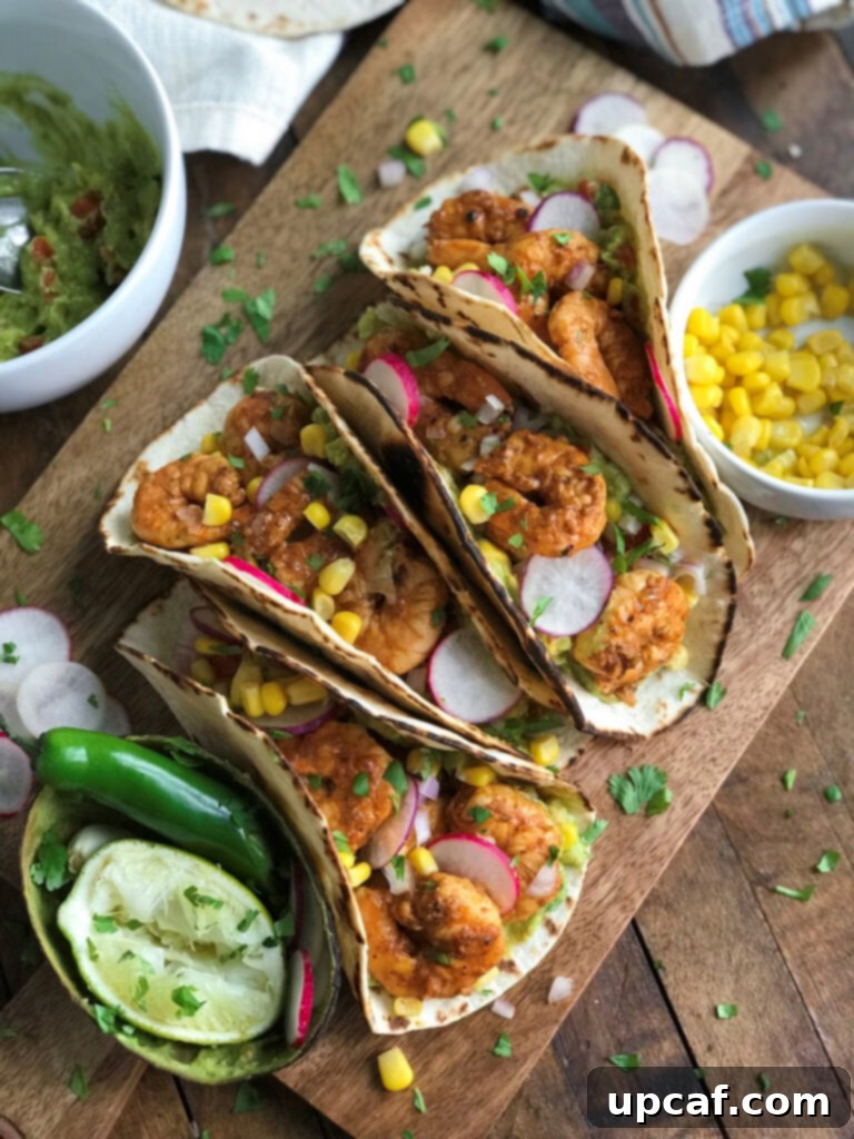Vibrant Chili Lime Shrimp Tacos with Fresh Guacamole