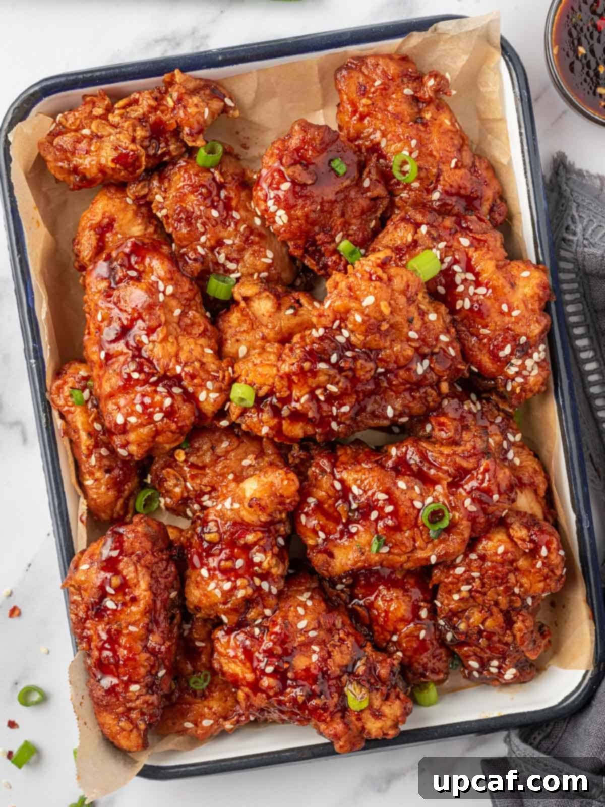 Addictive Crispy Korean Fried Chicken 11 Crispy Korean fried chicken with gochujang glaze