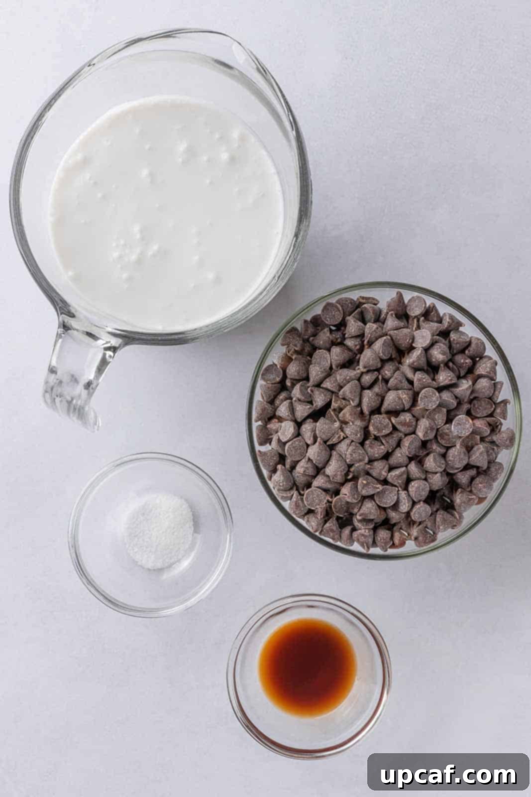 Decadent Vegan Chocolate Dream 4 Ingredients needed for dairy free chocolate pie filling.