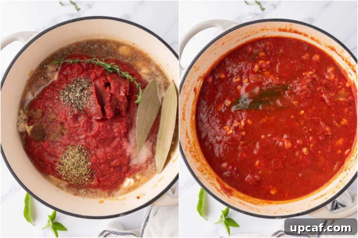 Hearty Chicken Ragu with Spaghetti 5 How to make the sauce base for chicken spaghetti bolognese.