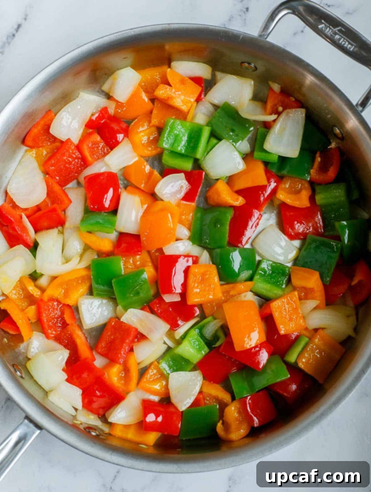 Crafting Delicious Sweet and Sour Chicken at Home 9 Stir fry veggies for sweet and sour chicken.
