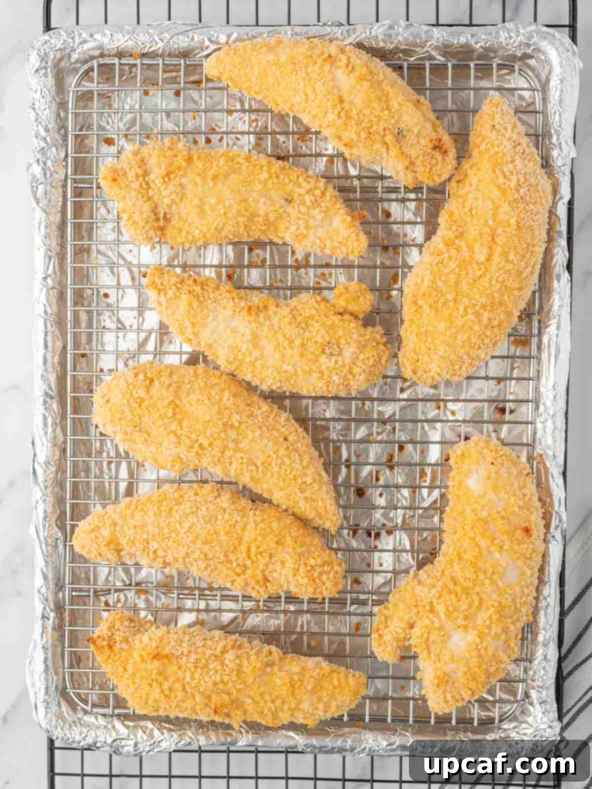 How to bake crispy chicken tenders.