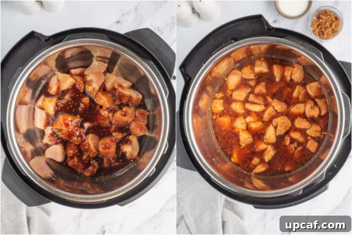 How to cook sesame chicken in the Instant Pot.