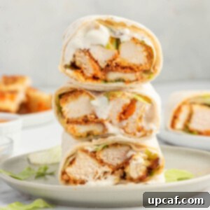 Buffallo chicken tortilla easy lunch wrap on a white plate.