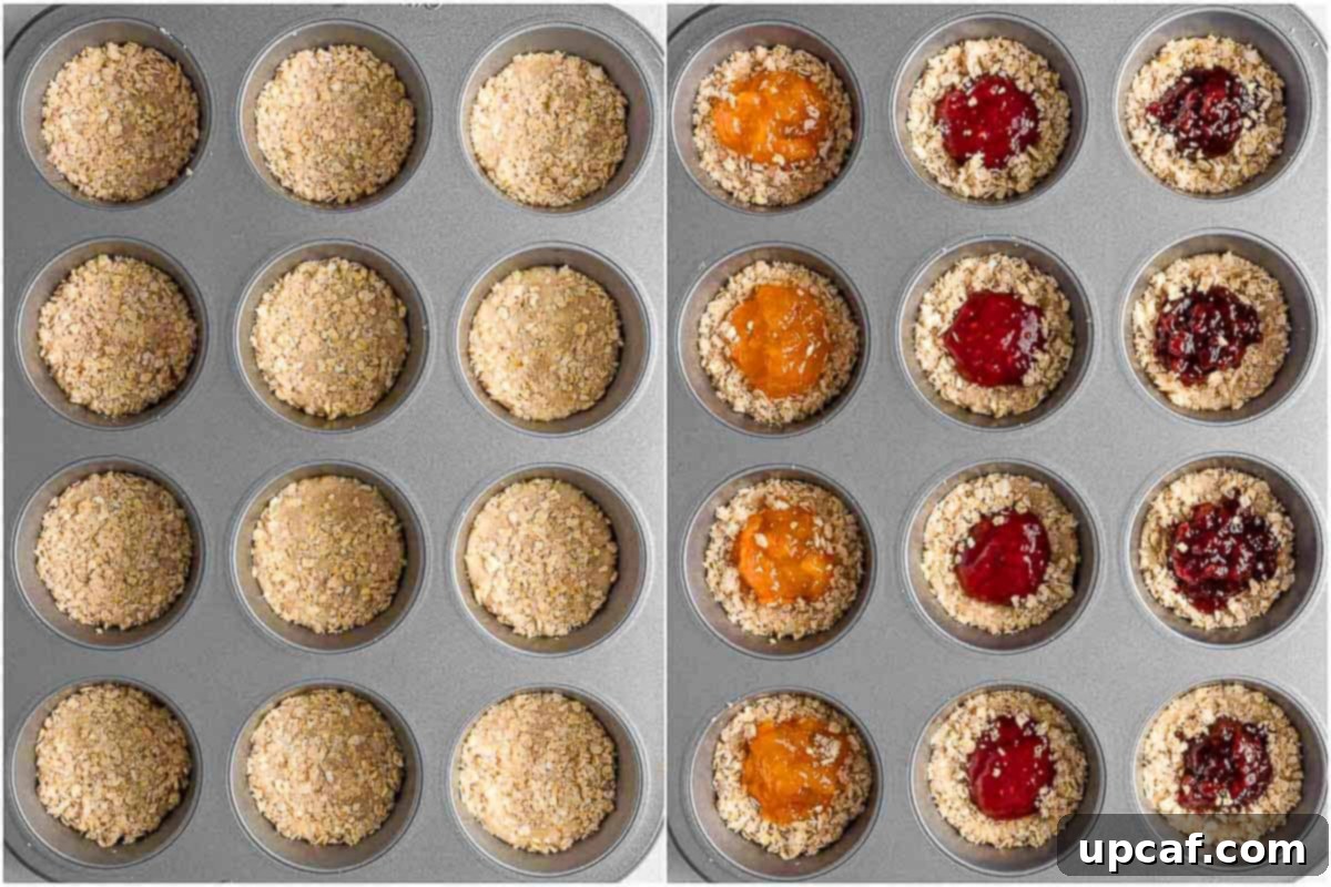 How to fill cookies with jam.