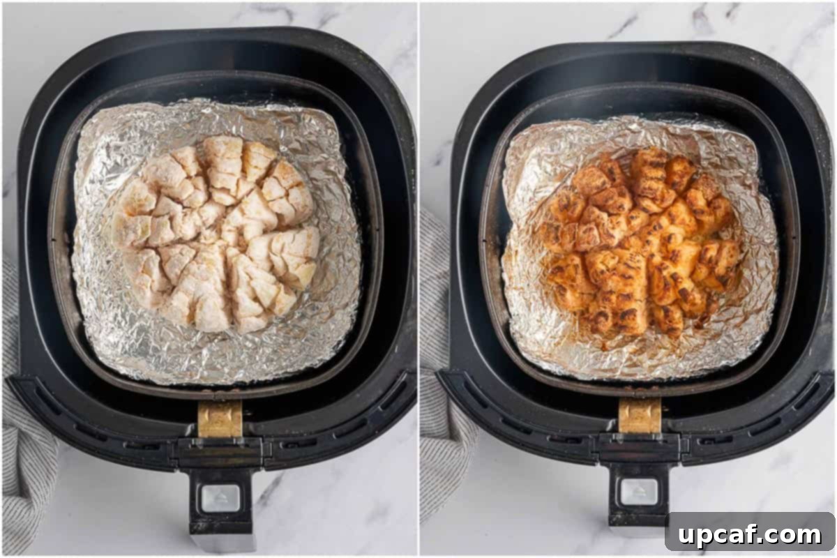 How to cook the bloomin onion in an air fryer.
