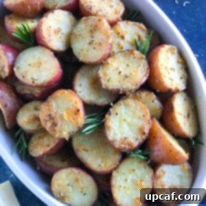 Oven Roasted Parmesan Herbed Potatoes