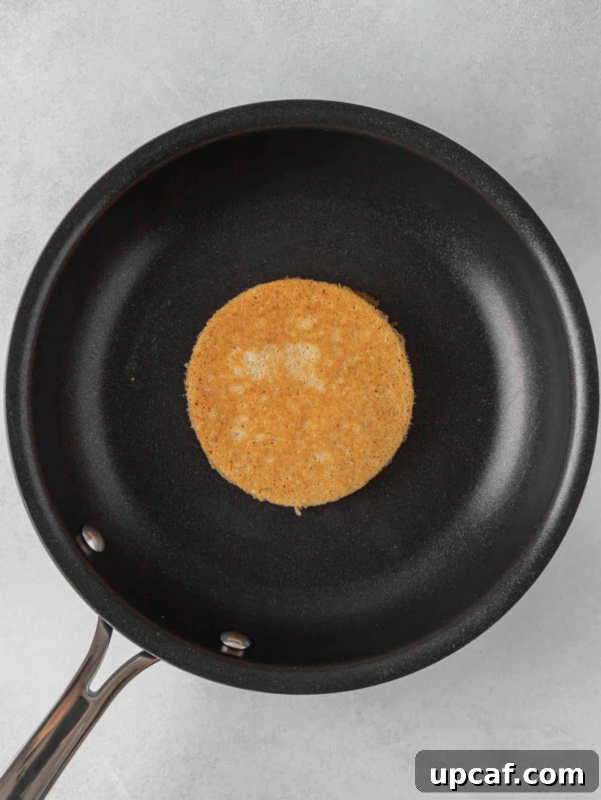 Cook protein pancakes in a non-stick skillet.
