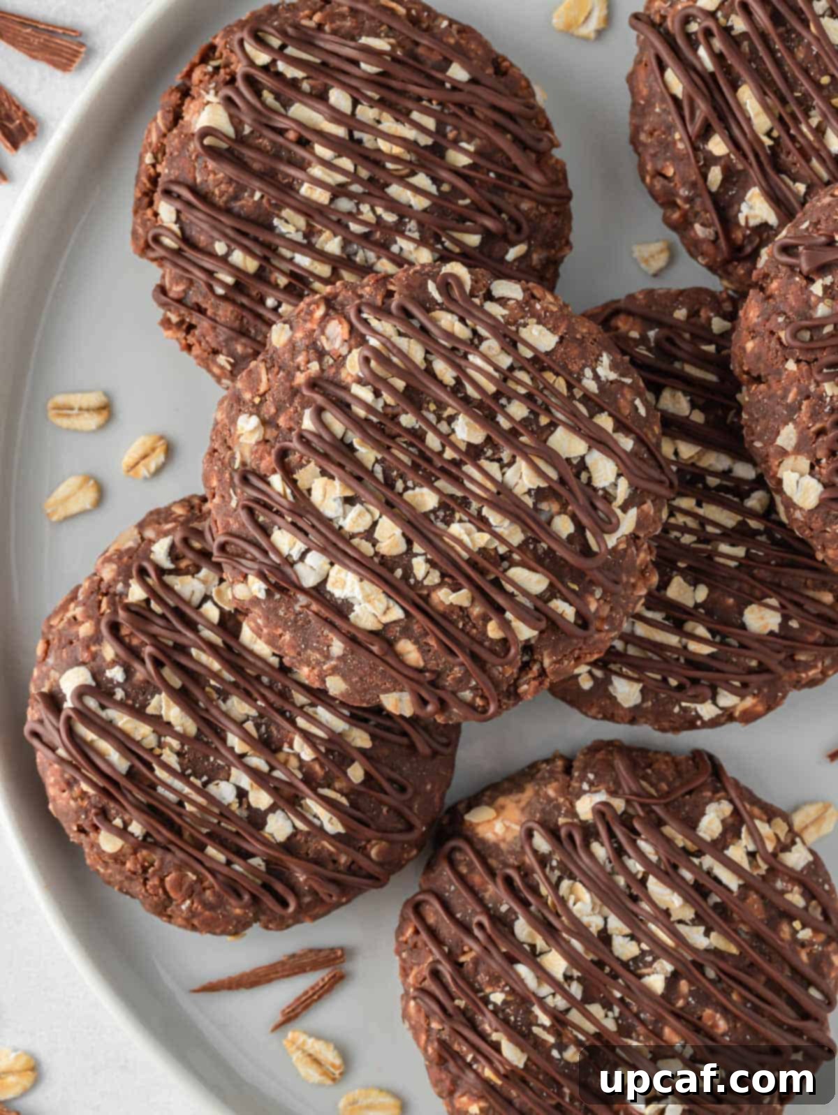 A close-up shot showcasing the rich texture and delicious appeal of the best gluten-free no-bake cookies.