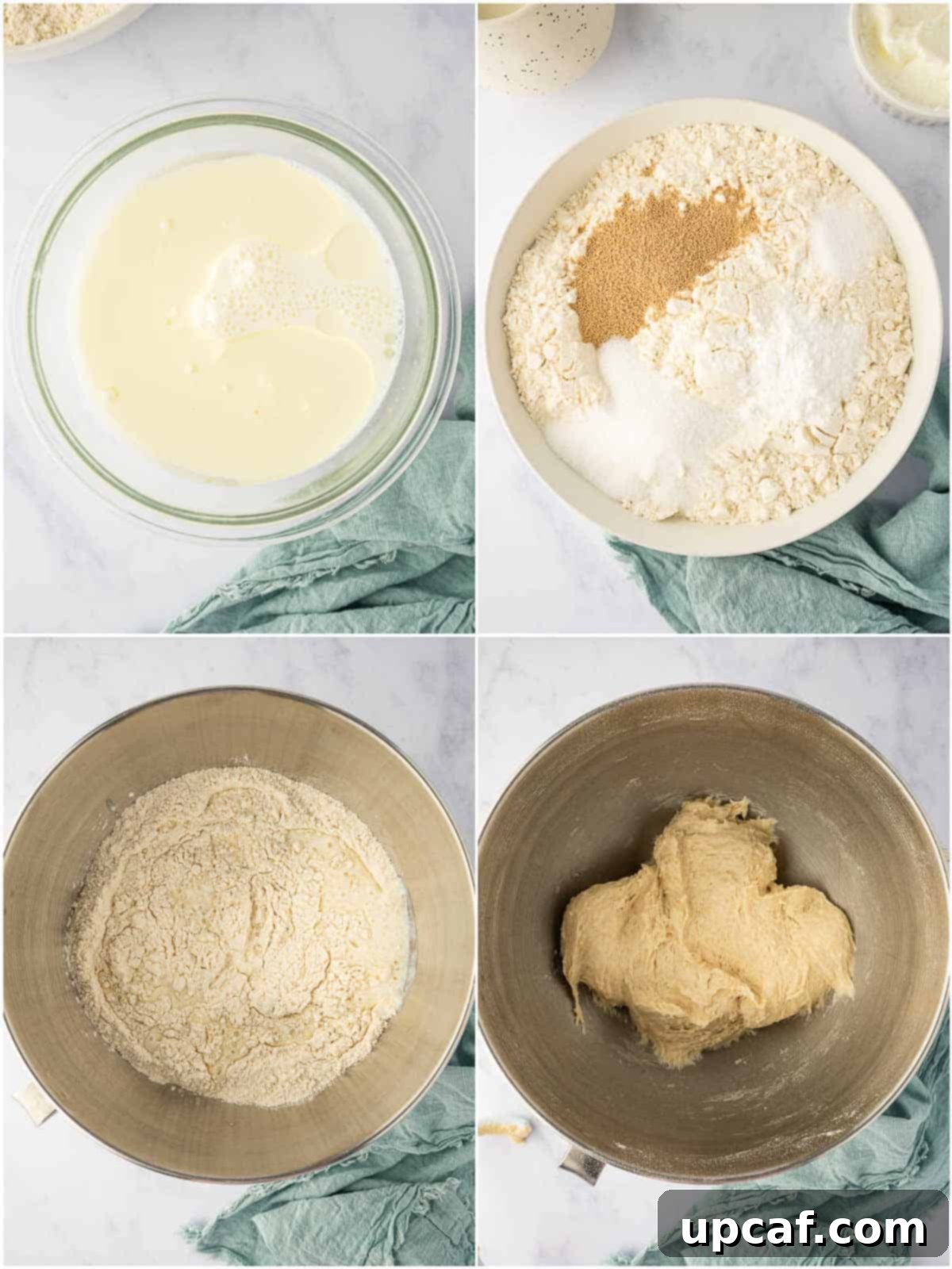 How to make pizza dough.