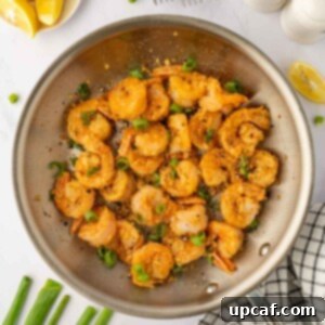 Chinese salt and pepper Shrimp in a skillet.