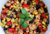 Vibrant Southwest Shrimp Quinoa Bowl