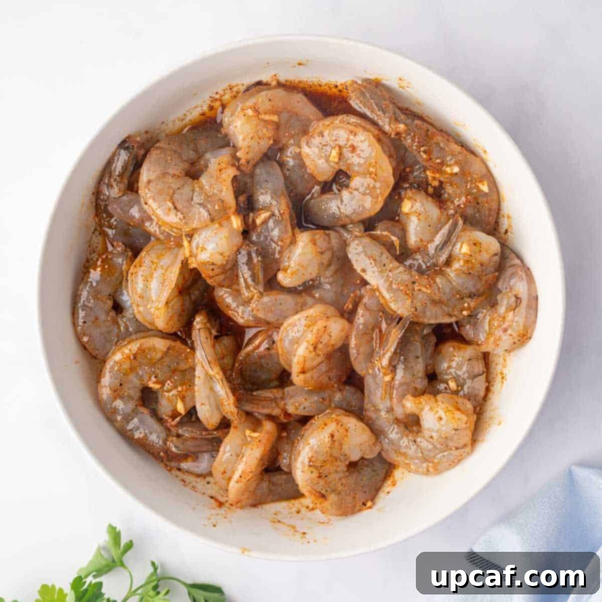 Fiery Cajun Grilled Shrimp 5 Shrimp are marinated in cajun seasonings.