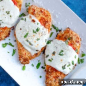 The Ultimate Chicken Parmesan Recipe 2 Baked parmesan chicken with marinara sauce and cheese