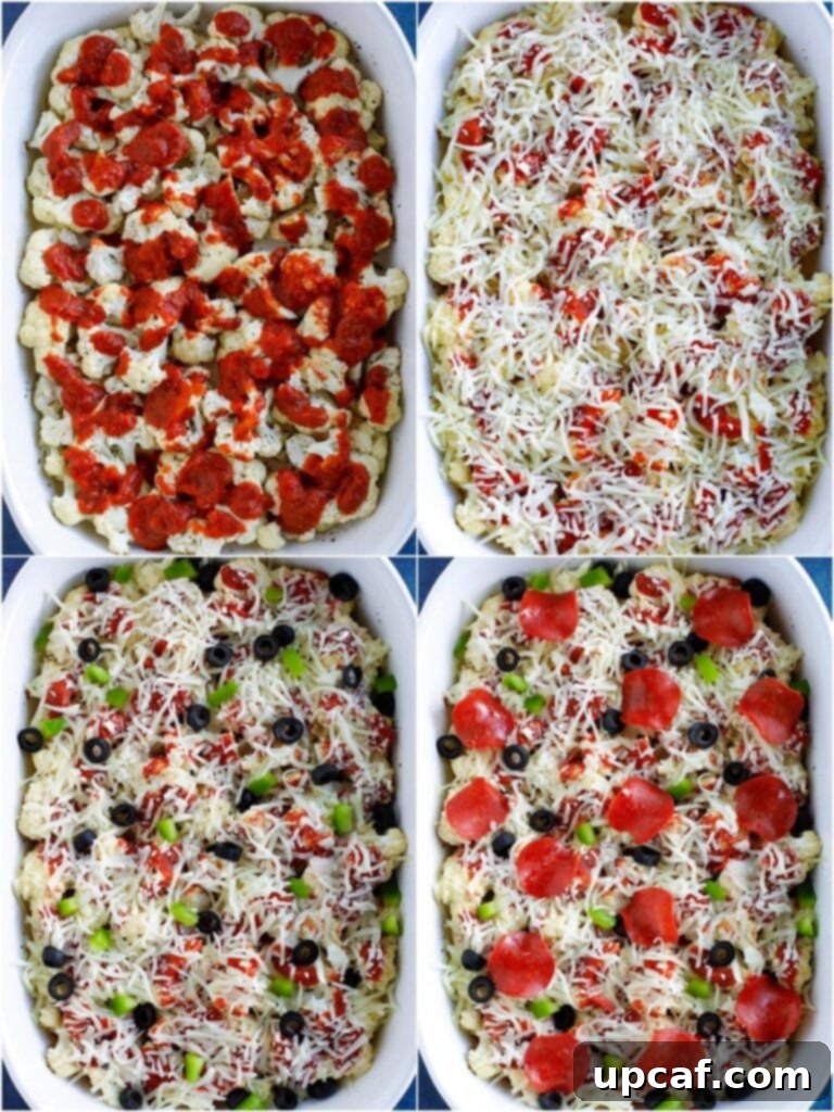 cauliflower pizza demonstration