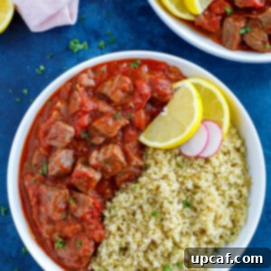 Beef Stew with Tomato Sauce recipe