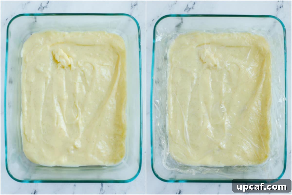 Effortless Pain Aux Raisins 8 creme patissiere in a glass bowl.