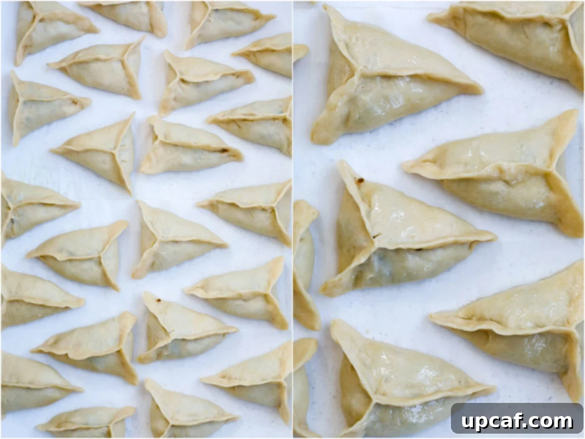 finished raw spinach pie on a sheet pan