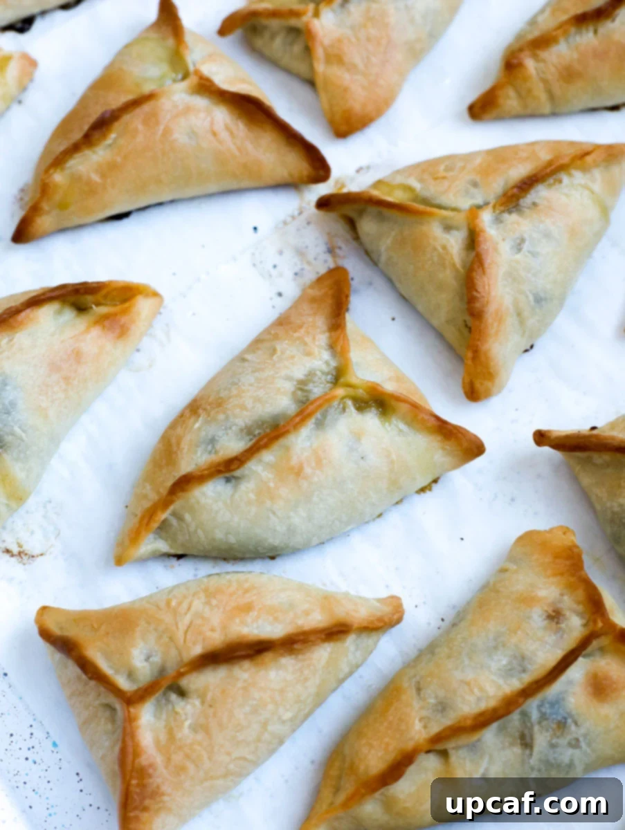 baked spinach pie on a sheet pan