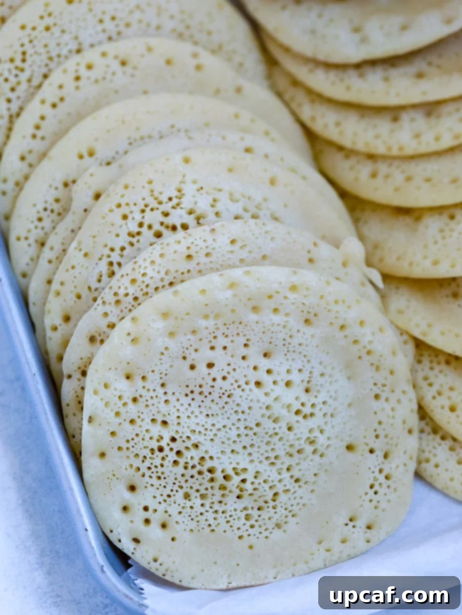 finished atayef pancakes