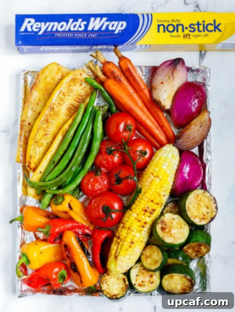 Best Grilled Vegetables on a tray