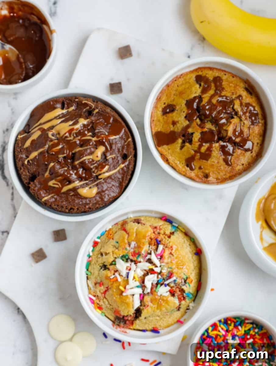 baked oats in 3 different ways