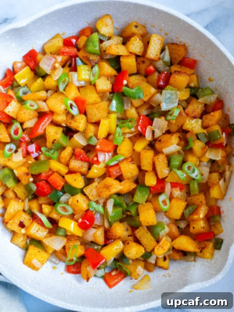top down shot of Breakfast Potato Skillet