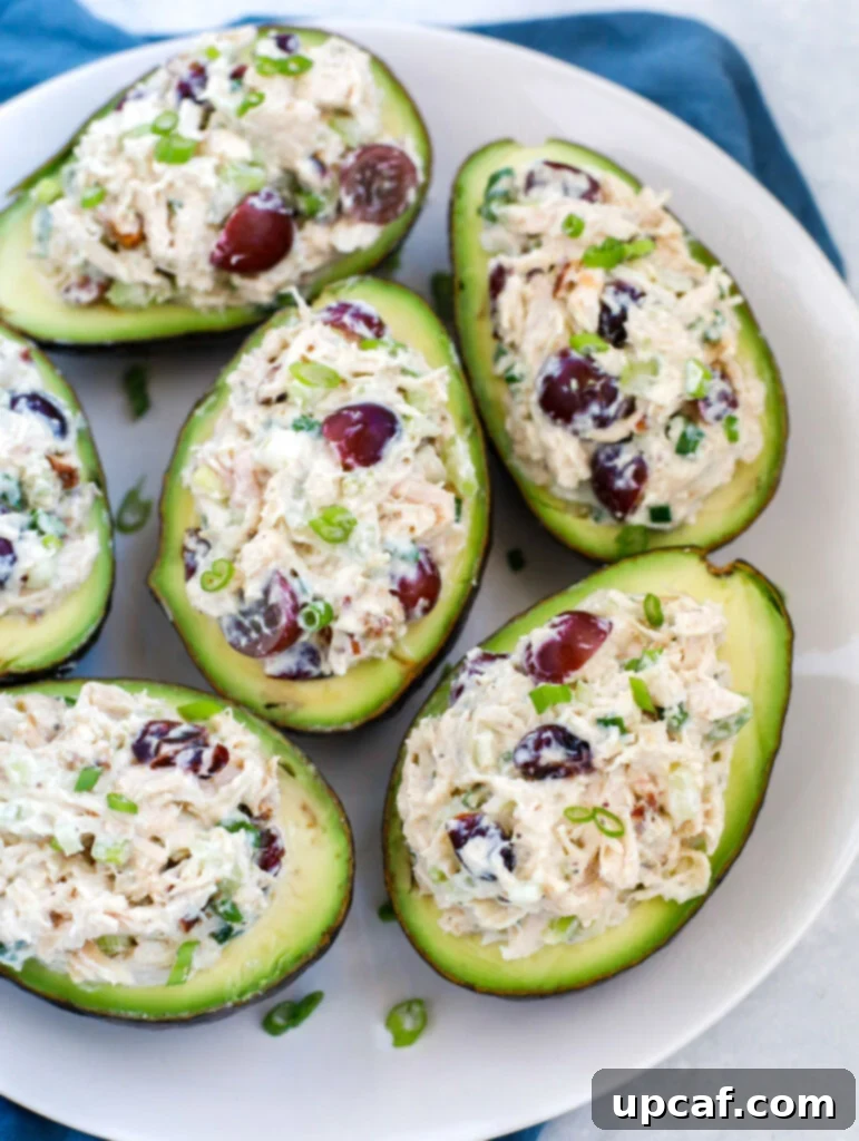 a plate of Stuffed Avocados